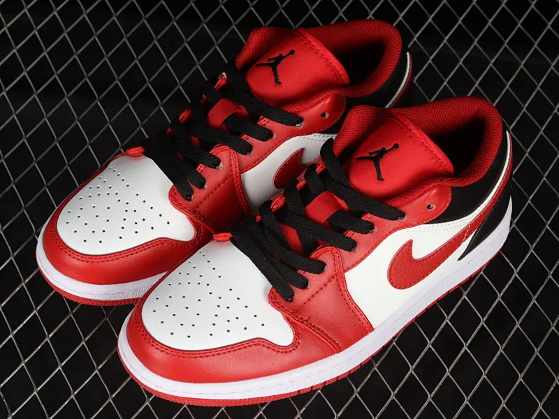 All categories Air Jordan Jordan series basketball shoes Air Jordan 1 Low Z version Air Jordan 1 Low AJ1 Joe 1 red, white and black Sports culture basketball shoes 553558-163